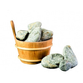 Камень для банных печей Порфирит обвалованный, коробка 20 кг