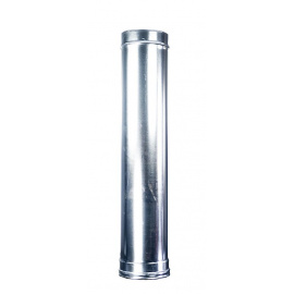 Дымоход труба 1 м оцинкованная сталь 0,5 мм Металлик и Ко