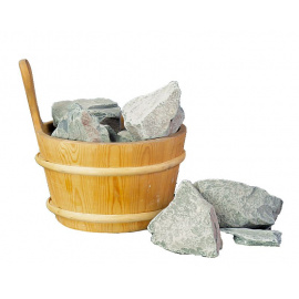 Камень Жадеит уральский шлифованный фракция 80-130 мм, ведро 20 кг