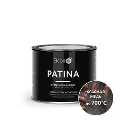 Термостойкая патина для металла Elcon Patina красная медь 0,2 кг 696