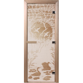 Дверь "Лебединое озеро сатин"