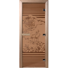 Дверь "Япония бронза матовая"