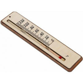 Термометр для бани жидкостный (прямоугольник)