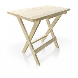 Стол раскладной деревянный для сада/бани/дачи 100х55х80см из осины