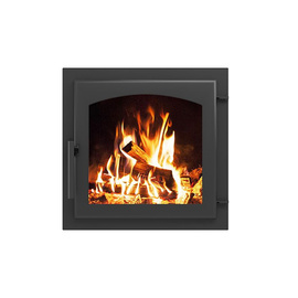 Дверка каминная 460 (М) Арка Антрацит 340х370 мм