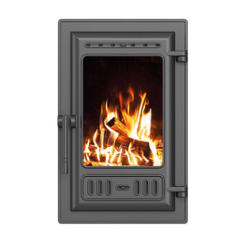 Дверка каминная со стеклом Эверест 310 Антрацит