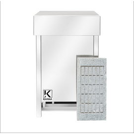 Электрокаменка KARINA Eco с горизонтальной плитой Талькохлорит, НТЛ (ленточный нагреватель), Выберите модель печи: 16 кВт/ 380В/ 20-24 м3 