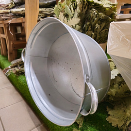 Таз оцинкованный овальный 23 л. 950