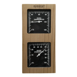 Термогигрометр Everest вертикаль, кедр ( TG-01 black ) 1930