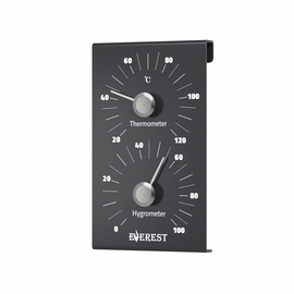 Термогигрометр Everest Line Black алюминий ( TG-23 ) 1645