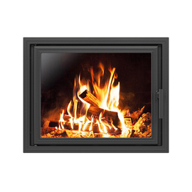 Дверка каминная со стеклом 680 Антрацит 495х635 мм