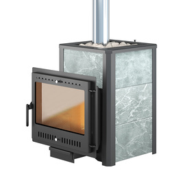 Легенда 22 Панорама "М" печь банная чугунная в облицовке Талькохлорит 77990