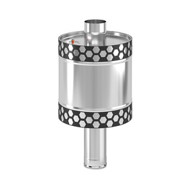 Бак на трубе 50л Ø115 "Черная пчёлка"