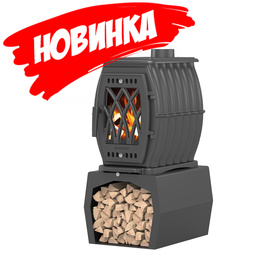 BX-09M печь-камин чугунный до 180 м3 антрацит 