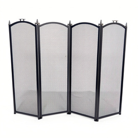 Каминный экран Эверест FS201-B-B черный 