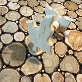 Ручка дверная "Кленовый листок", цена за пару