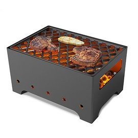 Мангал Турист 1 с чугунной решеткой для мангала "Стейк"