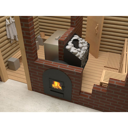 Cабантуй 3D 16 С печь для бани на 3 помещения (цена без бака)