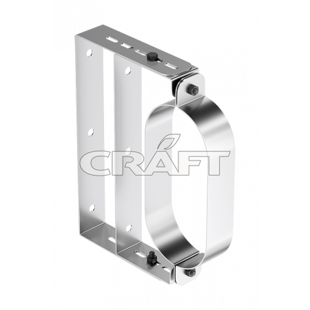 Крепление к стене для овала с удлинителем Craft Oval AISI 316L/нерж. 0,5 мм