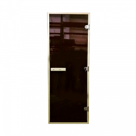 Дверь "Теплый день" бронза 8 мм коробка осина, 3 петли