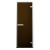 Дверь "Хамам лайт" бронза 6 мм коробка алюминиевая, 2 петли