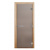 Дверь "Эталон" сатин 10 мм коробка лиственная усиленная, 3 петли