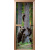 Дверь с фотопечатью A064 "Мишки в лесу" стекло 8 мм, коробка ольха 3 петли
