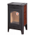 Оптима печь-камин до 150м3 изразцовая барокко коричневая