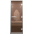Дверь "Хамам Бронза" матовая 6 мм коробка алюминиевая, 3 петли