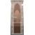 Дверь "Хамам Восточная Арка Бронза" 6 мм коробка алюминиевая, 3 петли