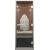 Дверь "Хамам Прозрачное" 6 мм коробка алюминиевая, 3 петли