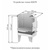 Водогрейная колонка на дровах Ермак 90л. КВЛН 2.0 INOX ( Ч) правая 35850