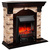 Электрокамин Dublin Corner Rock AO с очагом Fobos Lux Black 56680