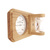 Термогигрометр Everest с часами кедр  ( TG-06 white ) 2950
