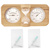 Термогигрометр Everest с часами кедр  ( TG-06 white ) 2950