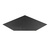 Лист напольный угловой Антрацит 1100*1100*1,5 5750