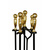 Каминный набор Эверест K1-PB латунь/черный № 5