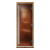 Дверь "Престиж" бронза матовая 8 мм коробка ольха, 3 петли