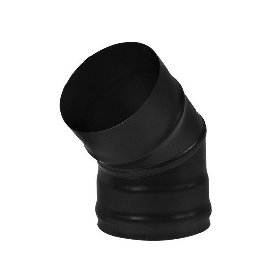 Колено BLACK 45° 2 секции нерж 0,8 мм AISI 430 1309