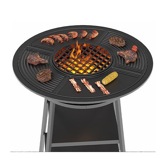Чугунный Fantastic Grill Везувий Ø 700 (чаша+подставка+плита Gurman Ø700+крышка) 35810