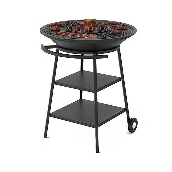 Чугунный Fantastic Grill Везувий Ø 700 (чаша+подставка+плита Gurman Ø700+крышка) 35810