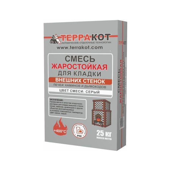 Смесь для кладки внешних стенок Терракот, 25 кг 979