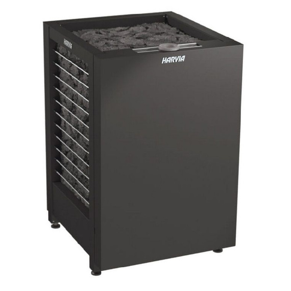 Электрокаменка Harvia Modulo Combi MD135GSA Black (сетка с трех сторон, без пульта, с парогенератором и автозаливом) 371685