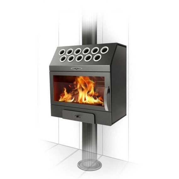 Гармошка Inox печь-камин до 100м3 53550