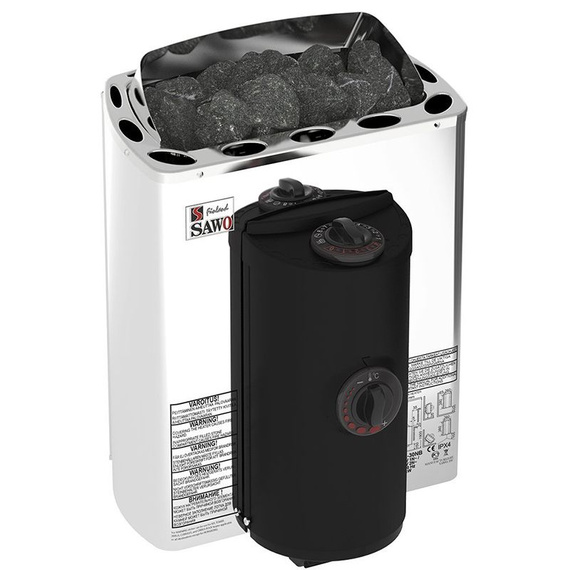 Электрокаменка SAWO MINI X MX-NB-Z (со встроенным пультом, внутри оцинковка, снаружи нержавейка) 27690