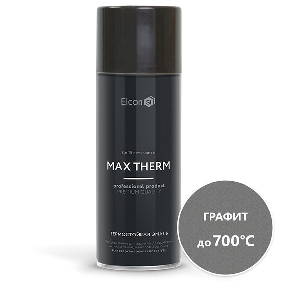 Термостойкая эмаль ELCON 520 мл аэрозоль графит до 700 °С 368
