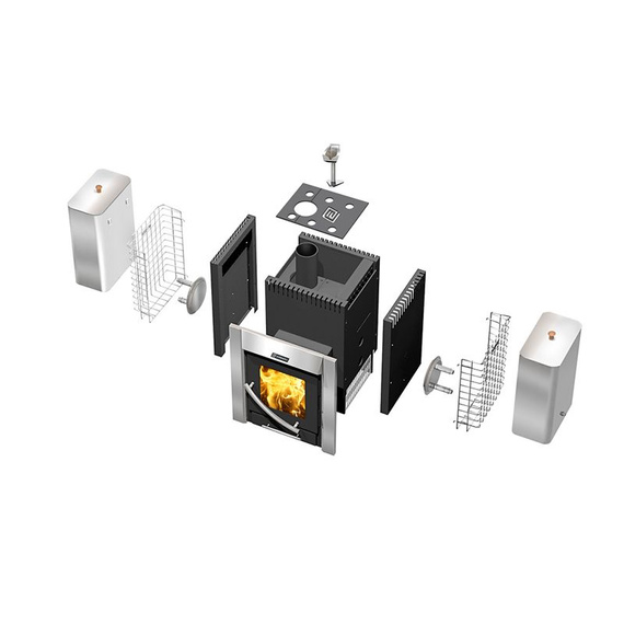 Ermak 3D (30 кВт) печь для бани на 3 помещения 85000