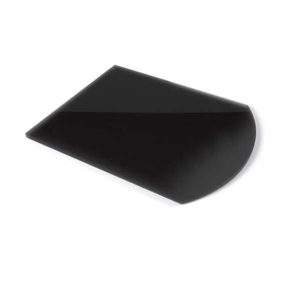 Лист стеклянный напольный BLACK под печь (СП-5) 1100х850х8 мм 8080
