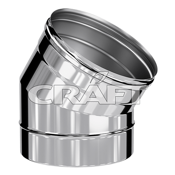 Колено 30° Craft HF AISI 316L/нерж. 0,8 мм 1659