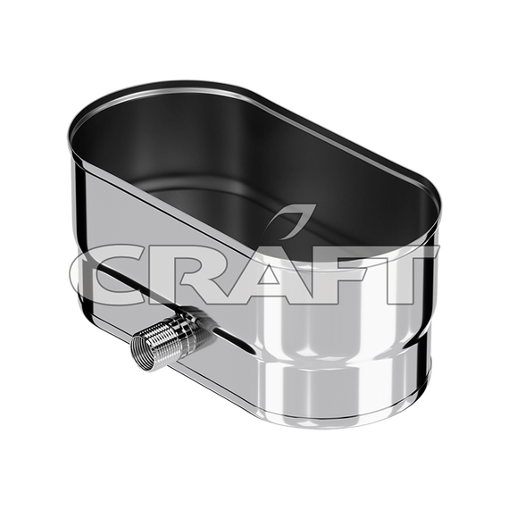 Конденсотоотвод боковой Craft Oval AISI 316L/нерж. 0,5 мм 1768